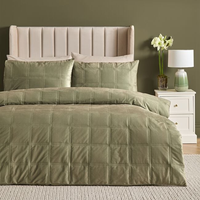 DOUBLE DUVET COVER Soiree Brighton Square Green