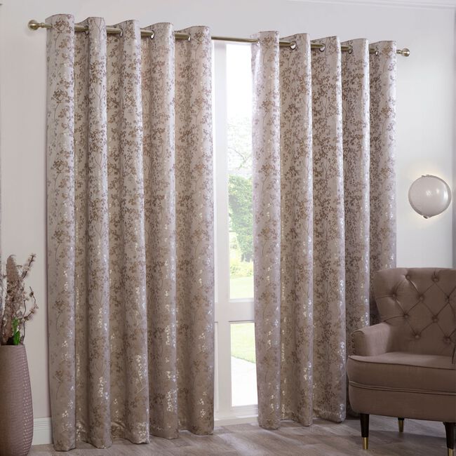 BLOSSOM NATURAL 90x90 Curtain