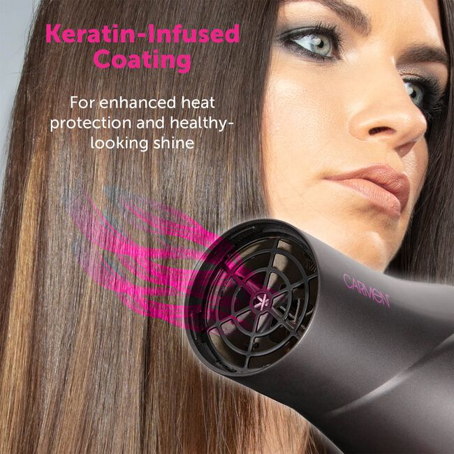 Carmen Neon 2000W Hair Dryer & Brushes Set
