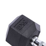 Body Go Rubber Hex Dumbbell 5kg