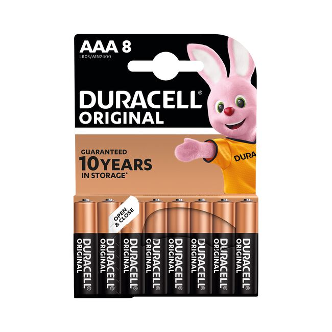 Duracell Original AAA Batteries 8 Pack