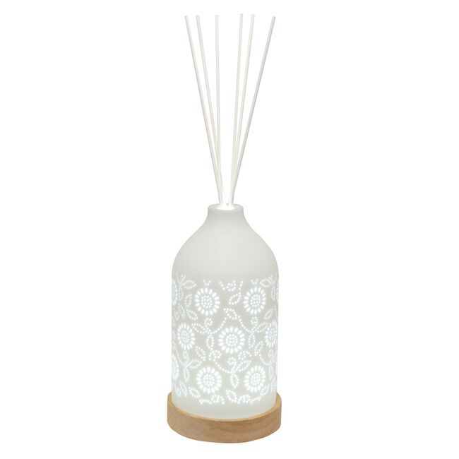 Woodbridge LED Ceramic Reed Diffuser Floral
