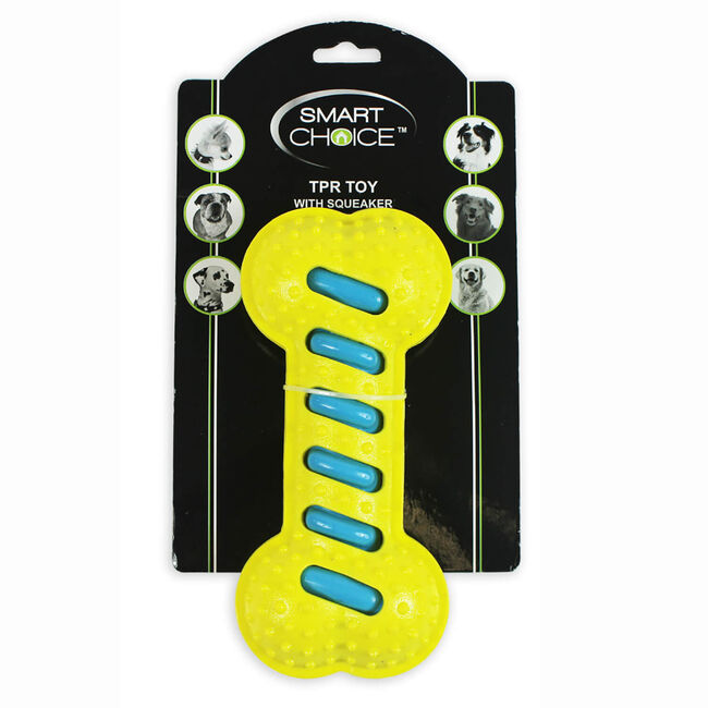 Smart Choice Dog Toy Squeaker Bone - Assorted
