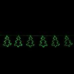 10 Green Christmas Tree Curtain Lights
