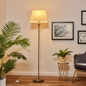 Alexandra Floor Lamp Antique Brass
