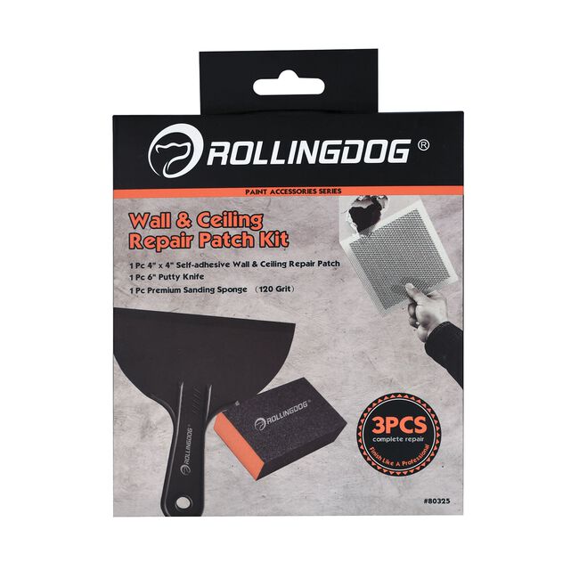 Rolling Dog Wall & Ceiling Repair Patch Kit