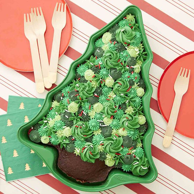 Wilton Non-Stick Green Tree Cake Pan