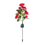 Red Rose Solar Garden Stake Light