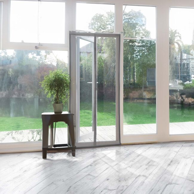 INSECT DOOR SCREEN - GREY - 90cm x 210cm