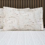 Olivia Linear Oxford Pillowcase Pair - Natural