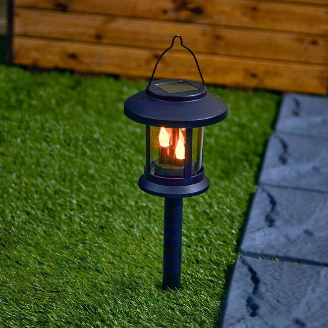 3 In 1 Flickering Flame Solar Candle Light