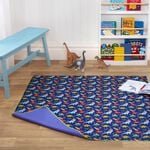 Baby Splash Mat Dino Land Mat 130cm x 130cm - Blue