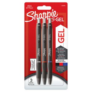 Sharpie Coloured Gel Pen 0.7mm - 3 PK