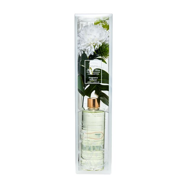 Ambianti Clean Cotton Faux Flower Reed Diffuser