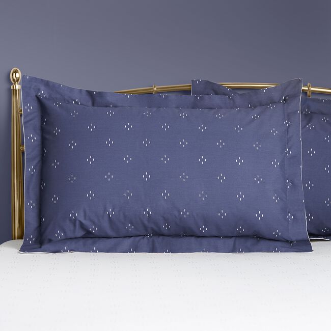 Nicole Day Emerson Navy Oxford Pillowcase Pair