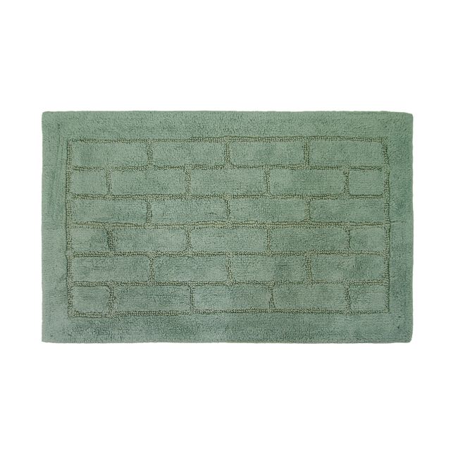COTTON BRICK DUCK EGG 50x80 Bath Mat