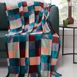 Ruane Plush Velvet Trend Blocks Throw 150x200cm
