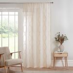 HEIDI EMBROIDERED ECO NATURAL 140X182cm Voile 