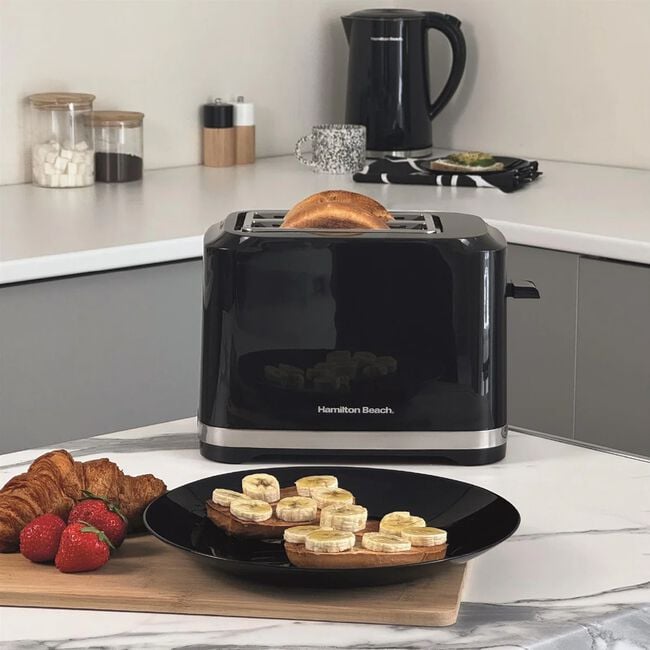 Hamilton Beach Flexicontrol 2 Slice Black Toaster