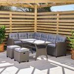 Parma Rattan Corner Sofa Set