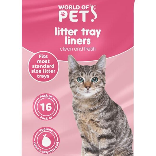 Cat Litter Tray Liners 30 x 70cm - 16 Pack