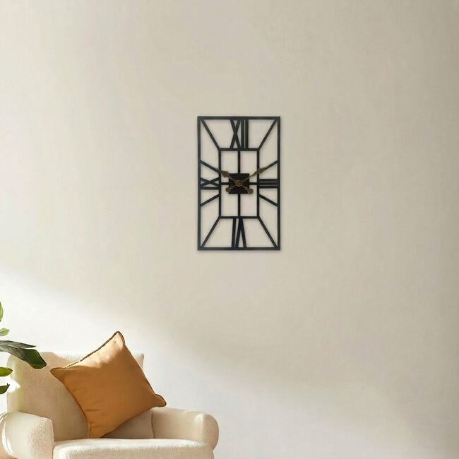 Ava 70cm Clock - Black 