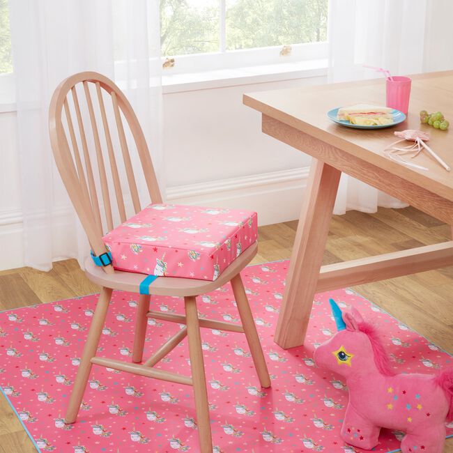 Wipe Clean Booster Seat Cushion Unicorn