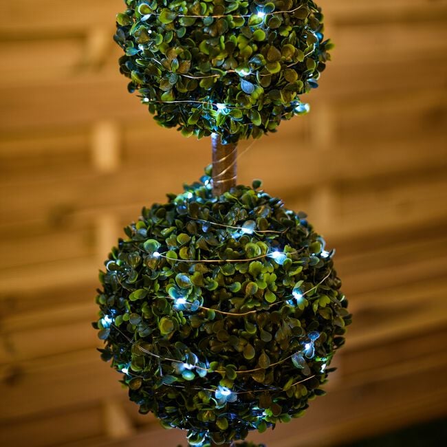 200 LED Solar Copper String Lights - White