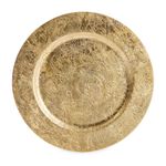 PATTERNED Gold Charger Plate