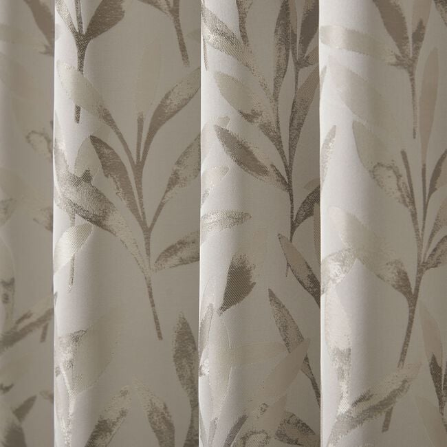 PENCIL PLEAT BOTANICAL CREAM 66x54 Curtain