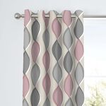 FUSION LENNOX BLUSH 66X54 Curtain 