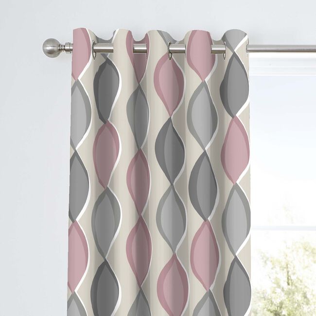 FUSION LENNOX BLUSH 66X54 Curtain 