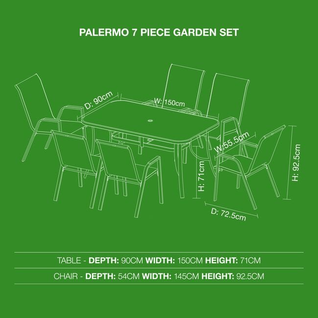 Palermo 7 Piece Garden Set
