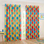 BLACKOUT & THERMAL PUZZLE MULTI 66x90 Curtain