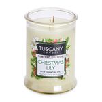 Tuscany Single Pour Candle in Christmas Lily 18oz