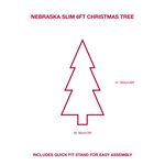 Nebraska 6ft Slim Christmas Tree