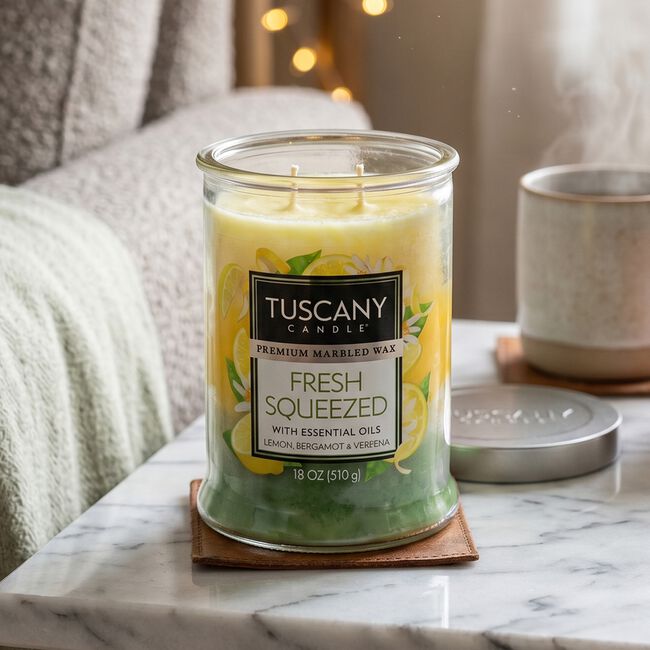 Tuscany Triple Pour Candle Fresh Squeezed 18oz