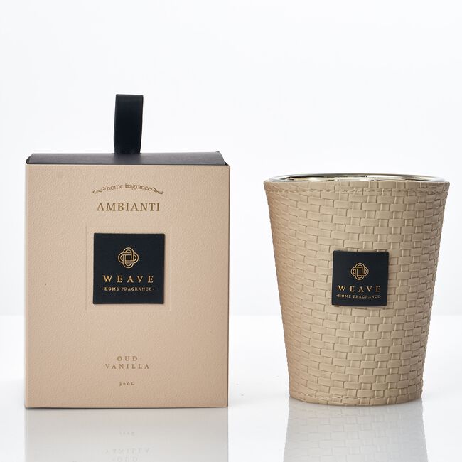 Ambianti Weave Oud Vanilla 360g Candle