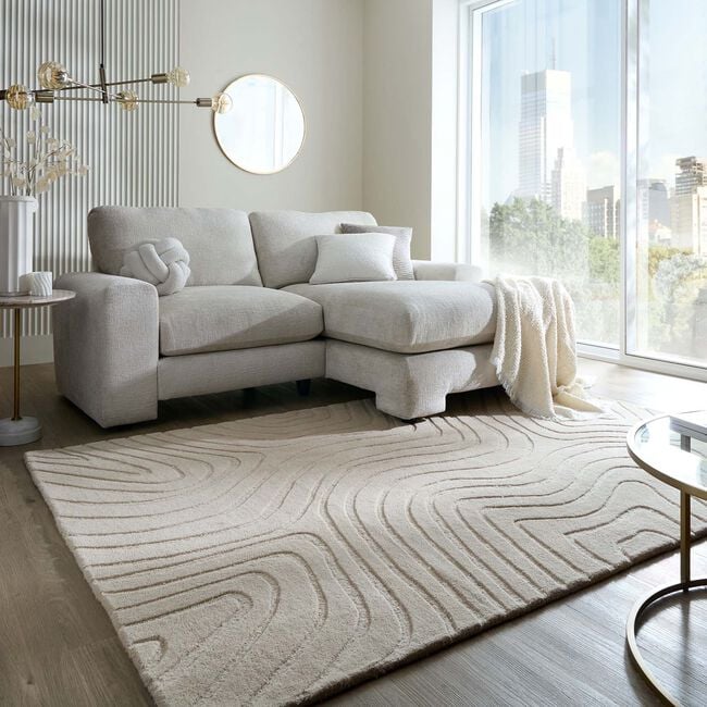 MESMERISE NATURAL WOOL  160X230cm Rug