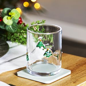 Jolly Sleigh Christmas Tree Glass