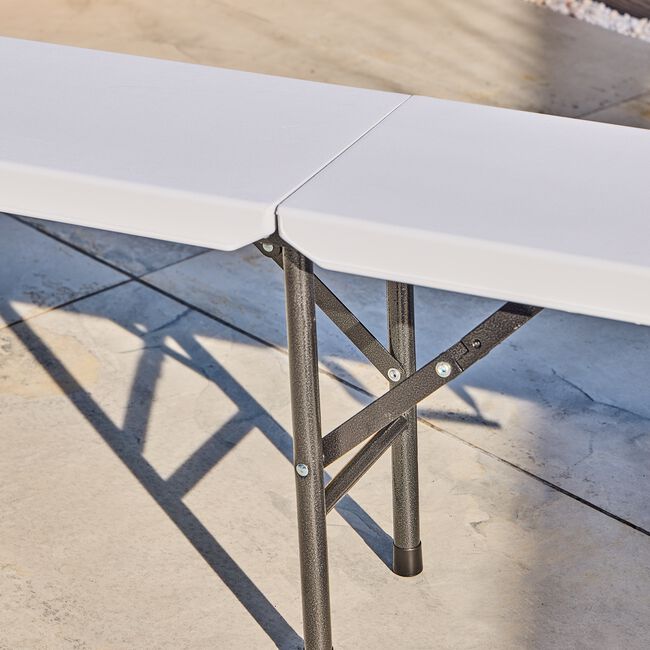 White Folding Bench 1.8M