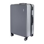 Large Lightweight Hardshell Luggage - Silver Grey