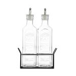 Kilner Oil Bottle Set with Metal Rack