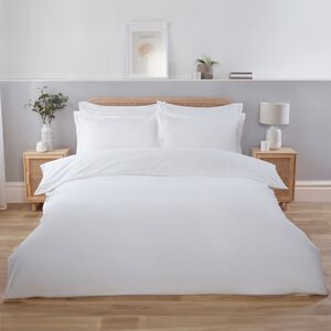 SINGLE DUVET COVER Brushed Cotton Twill White