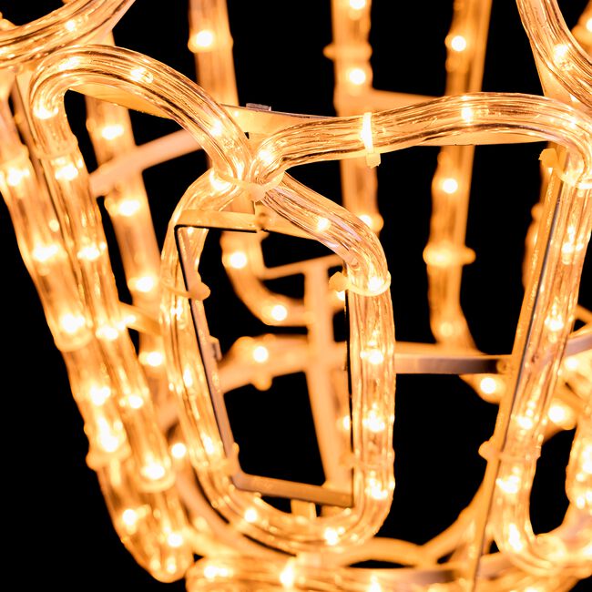 3D Hanging Lantern Rope Light