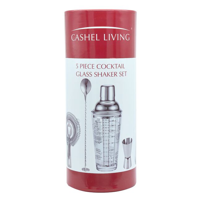Cashel Living Cocktail Glass Shaker Set - 5 Piece