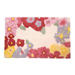 Floral Border Bath Mat 50cm x 80cm