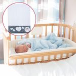 Clair De Lune White Crib Fitted Sheet - 2 Pack