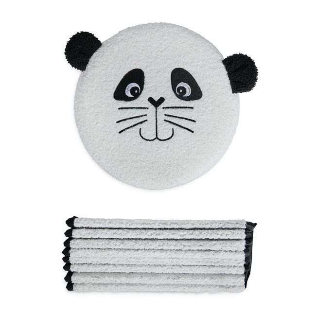 Panda Folding Ottoman - White