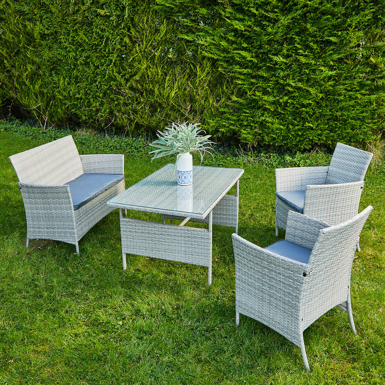 toulon rattan garden furniture set 4 piece home store more